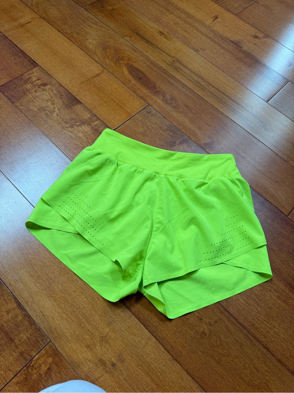 JoyLab Neon Green Layered Athletic Shorts